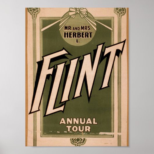 Poster M. & Mme Herbert L. Flint, 'Visite Annuelle' Retro (Devant)