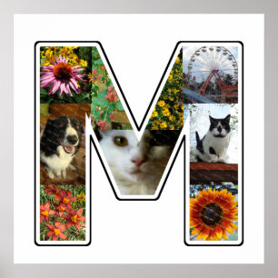 Poster M Monogramme Créez votre propre collection photo p
