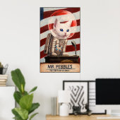 Poster M. PEBBLES - Haute qualité (Bureau à domicile)