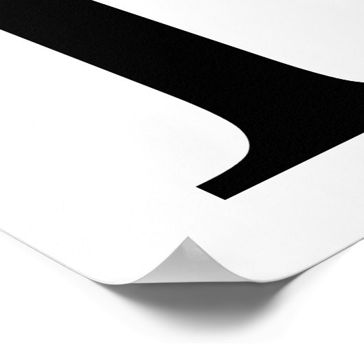 Poster M pour Moustache (Coin)