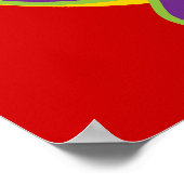 Poster M. Purple & Mlle Green Personnage de dessin animé  (Coin)