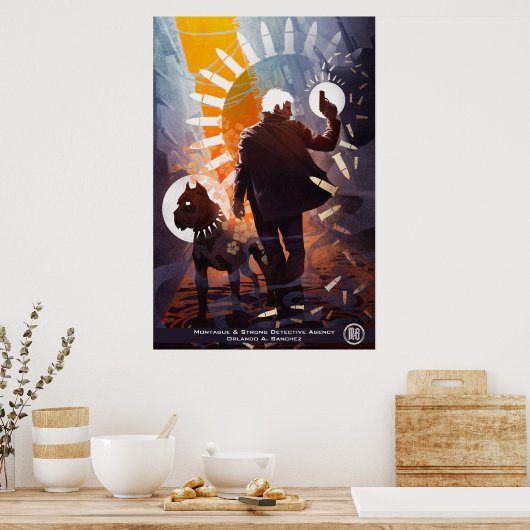 Poster M&S Simon & Peaches - Art de Galen Dara (Cuisine)