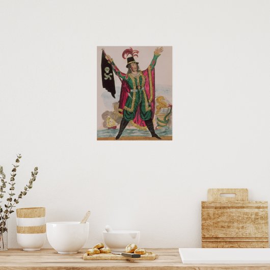 Poster M. T.P.Cooke dans le rôle du Hollandais volant (Cuisine)