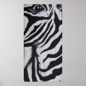 Poster M. Zebra Eye Faune Plaines Africaines Peinture Art (Devant)
