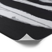 Poster M. Zebra Eye Faune Plaines Africaines Peinture Art (Coin)