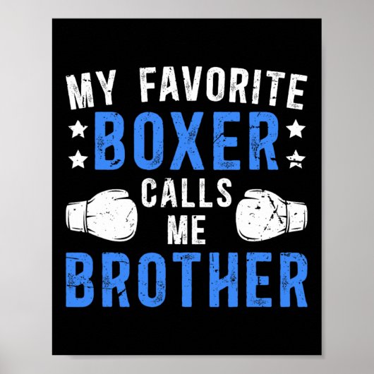 Poster Ma boîte préférée m'appelle Brother Boxing Brother (Devant)