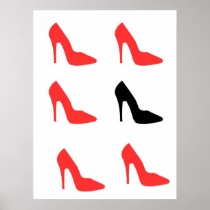 Poster Ma chaussure rouge