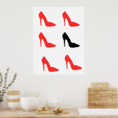 Poster Ma chaussure rouge (Cuisine)