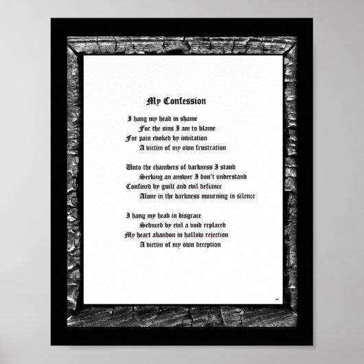 Poster Ma confession (Devant)