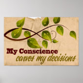Poster "Ma conscience" Motivation Confirmation (Devant)