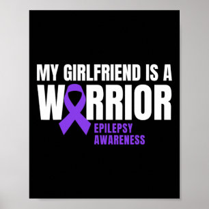 Poster Ma Copine Est Une Guerrière Sensibilisation à l'Ép