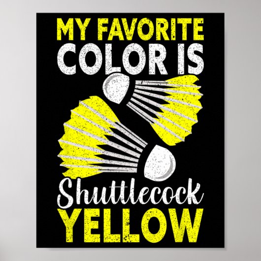 Poster Ma Couleur Favorite Est Shuttle Yellow Funny Dmint (Devant)