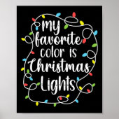 Poster Ma Couleur Préférée Est Les Lumières De Noël (Devant)