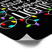 Poster Ma Couleur Préférée Est Les Lumières De Noël Drôle (Coin)