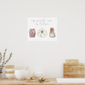 Poster Ma couleur préférée est octobre automne automne au (Cuisine)