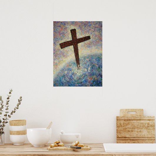 Poster Ma croix (peinture à l'huile originale) (Cuisine)