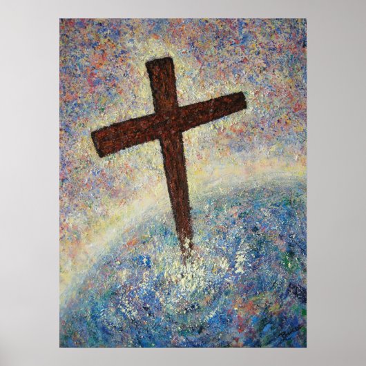 Poster Ma croix (peinture à l'huile originale) (Devant)