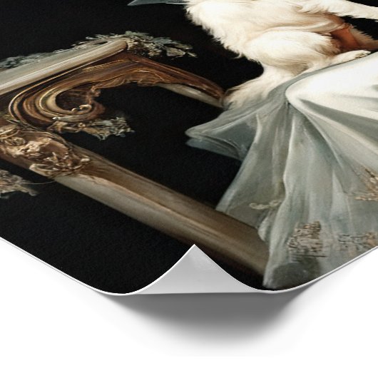 Poster Ma Dame Et Son Chiot (Coin)