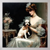 Poster Ma Dame Et Son Chiot (Devant)