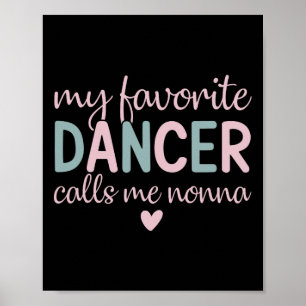 Poster Ma Danse Favorite M'Appelle Danse Drôle Nonna