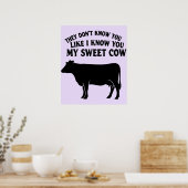 Poster Ma Douce Vache (Cuisine)