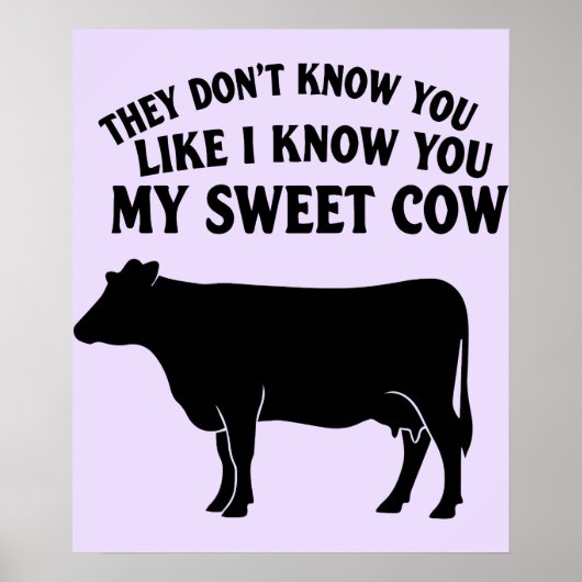 Poster Ma Douce Vache (Devant)