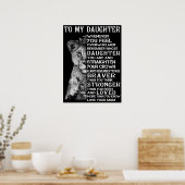 Poster Ma fille (Cuisine)