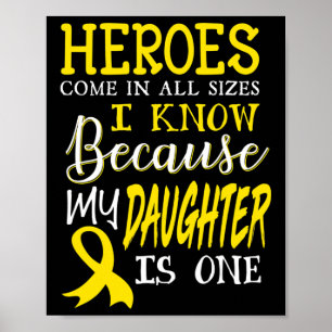 Poster Ma Fille Est Un Héros Sensibilisation Au Cancer Ch