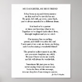 POSTER MA FILLE, MON AMI (Devant)