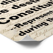 Poster Ma foi dans la Constitution est une protestation c (Coin)