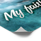 Poster "Ma foi me renforce" Motivation Affirmation (Coin)