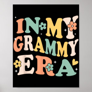 Poster Ma génération Grammy drôle sarcasme groovy rétro m