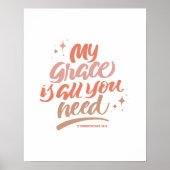 Poster Ma Grâce Est Tout Ce Dont Vous Avez Besoin (Devant)