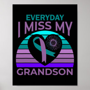 Poster Ma grand-mère de sensibilisation au suicide cardia
