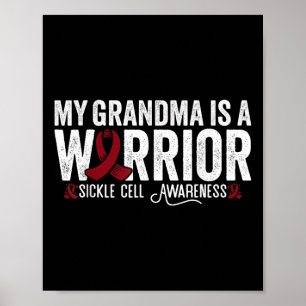 Poster Ma grand-mère est une guerrière SCA Maladie à cell
