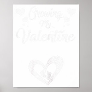 Poster Ma grossesse de la Saint-Valentin en tant que nouv