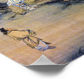 Poster Ma Lin écoute tranquillement le vent dans le pin (Coin)