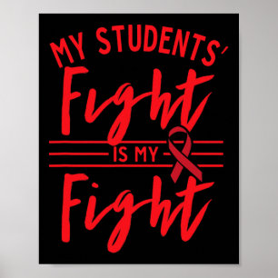 Poster Ma lutte étudiante est ma lutte contre le cancer d