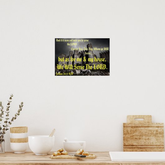 Poster Ma Maison. (Cuisine)