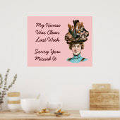 Poster Ma Maison Était Propre Dernière Semaine (Cuisine)