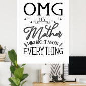 Poster Ma mère a raison sur tout (Bureau à domicile)