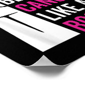 Poster Ma Mère Battre Le Cancer Du Sein Comme Un Guerrier (Coin)