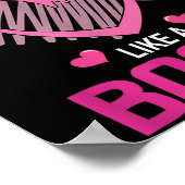 Poster Ma Mère Battre Le Cancer Du Sein Comme Un Guerrier (Coin)