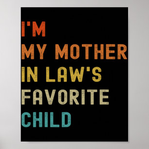 Poster Ma Mère En Lois Favorite Enfant Famille Mères Da