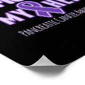 Poster Ma mère est mon héros Conscience du cancer pancréa (Coin)