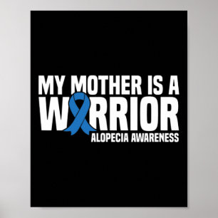 Poster Ma mère est un Guerrier Blue Ribbon Alopecia Award