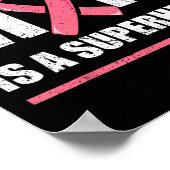 Poster Ma Mère Est Un Superhéros Cancer Du Sein Chemises  (Coin)