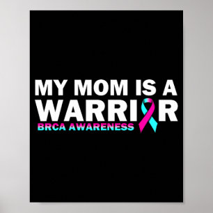 Poster Ma Mère est une guerrière Sensibilisation à la BRC