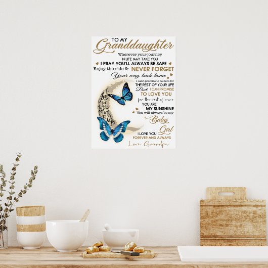 Poster Ma petite-fille (Cuisine)