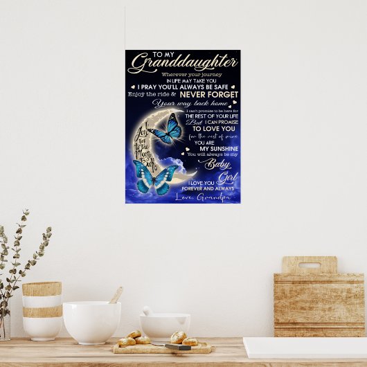 Poster Ma petite-fille (Cuisine)